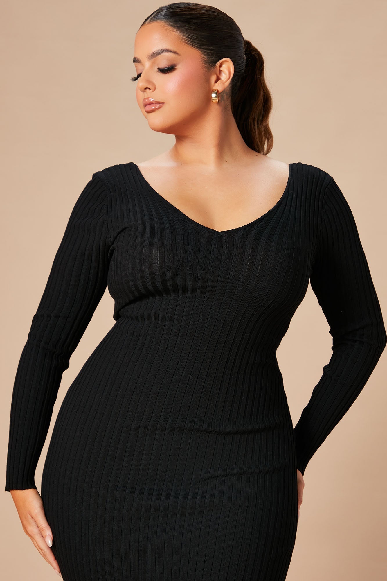 Kallan Knit Dress - Black