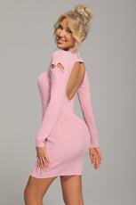 Sydney Cutout Backless Mini Knit Dress