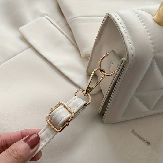Chic Argyle Quilted Handbag