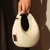Chic Crescent Faux Leather Bag
