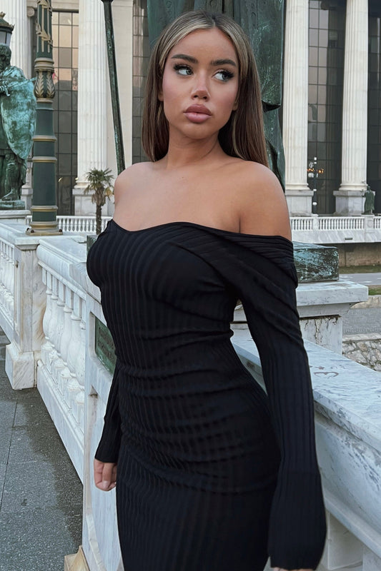Kallan Knit Dress - Black