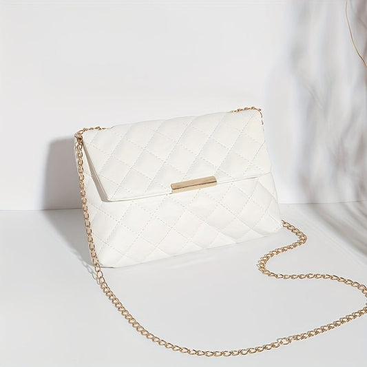 Chic Argyle Quilted Crossbody